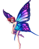 Fantasy Fairy Standing Big Purple Wings Image